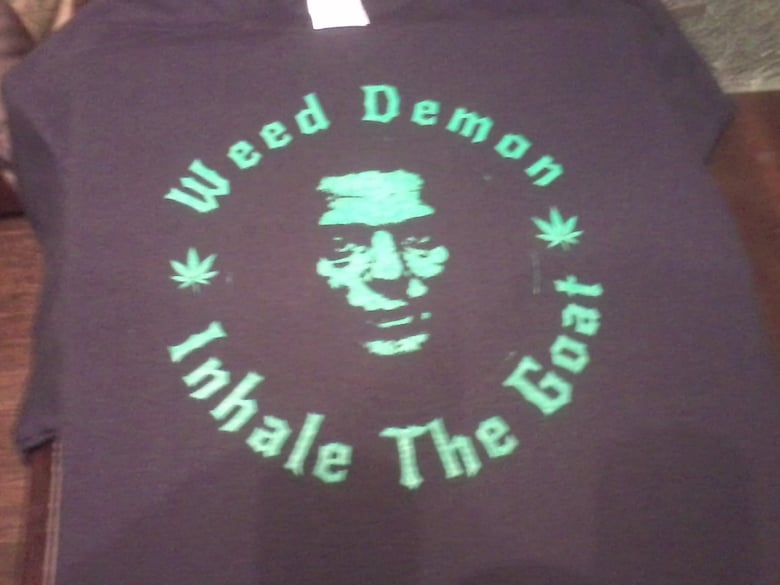 Image of inhale the goat tee