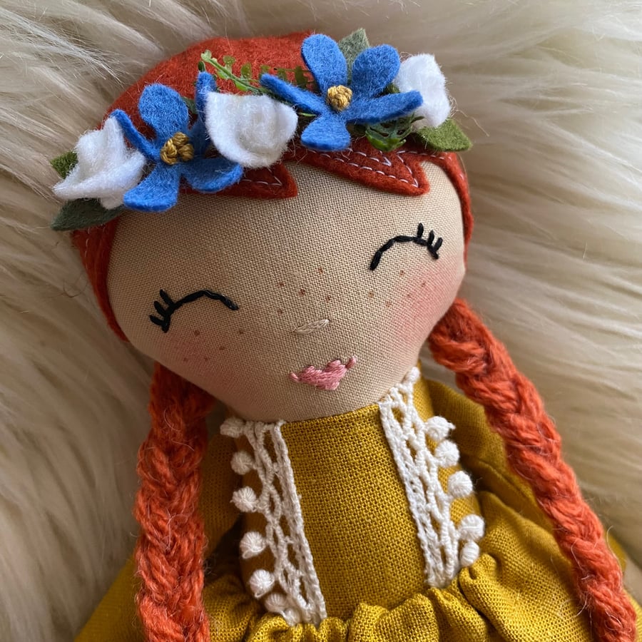 Image of Anne of Green Gables Doll - Yellow