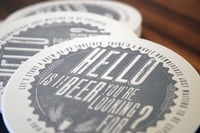Image 2 of Hello to Beer Coaster
