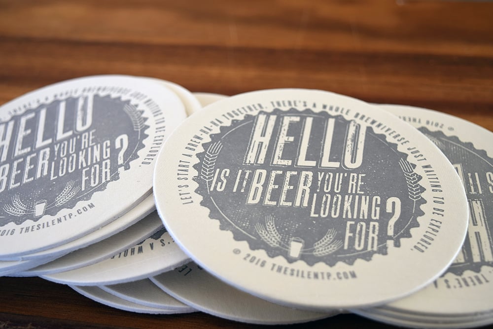 Hello to Beer Coaster