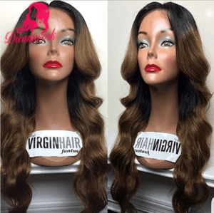 Image of Virgin Peruvian Mocha Ombre Glueless Wig
