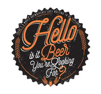 Image 2 of Hello to Beer Vinyl Sticker