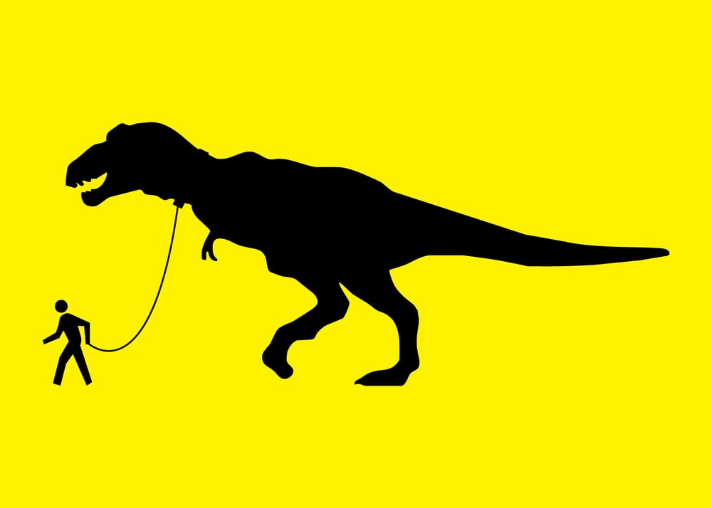 Walking Man Dino Walker Print Collection