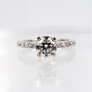 Image of Stunning Solitaire Diamond Ring