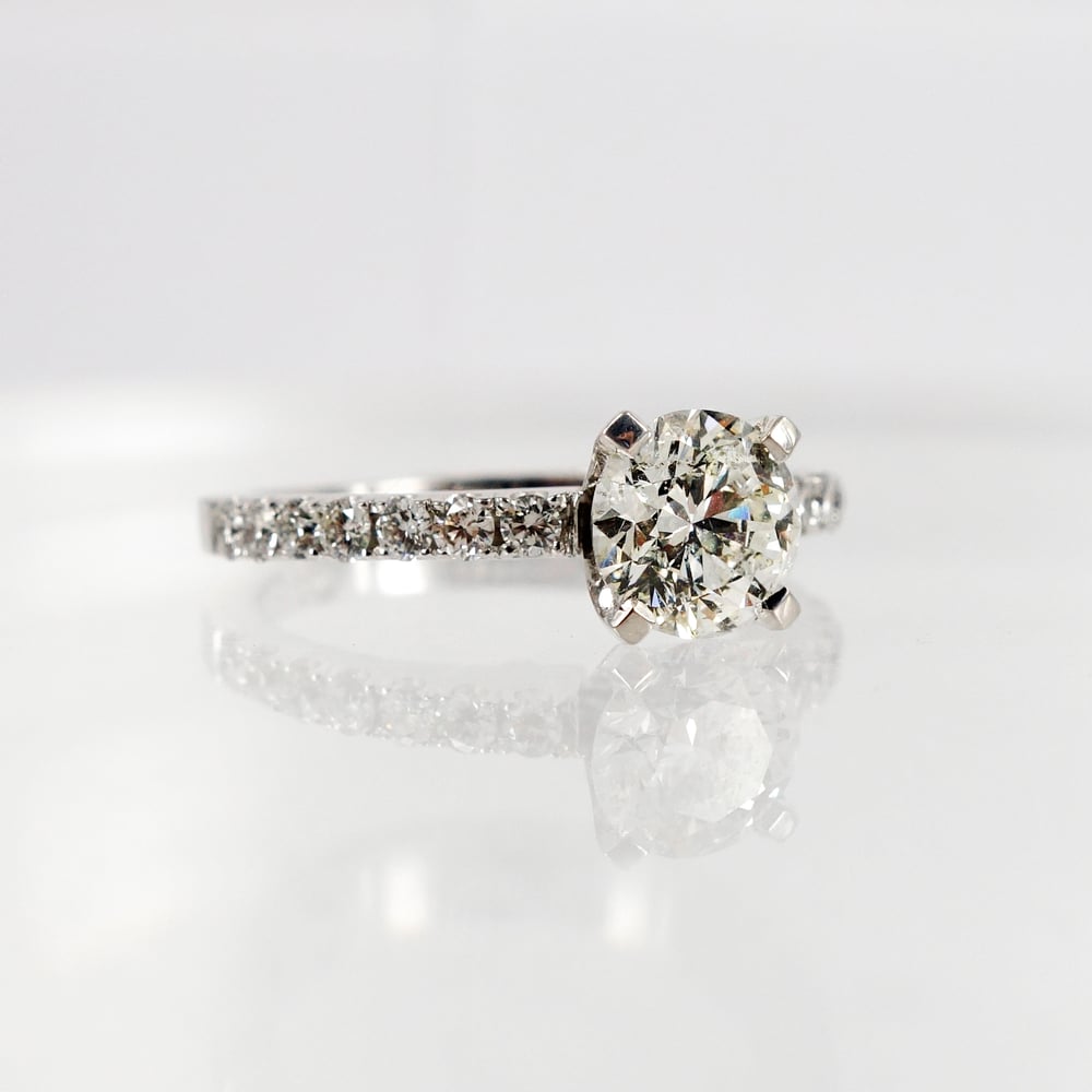 Image of Stunning Solitaire Diamond Ring