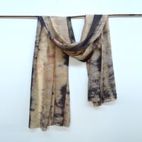 Image 2 of Eco Print silk shawl/wrap