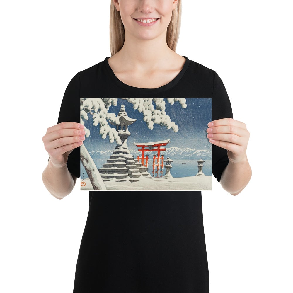 The red torii - Kawase Hasui - Poster