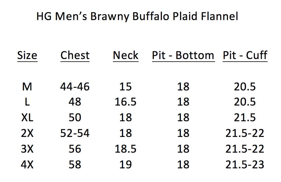 HG Mens Brawny Buffalo Plaid Flannel Jacket Heavyweight