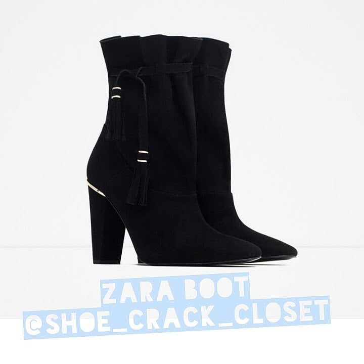 Image of Zara Suede Tassel Boot