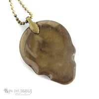 Image 3 of Bronze Resin Evil Skull Pendant *WAS £28 NOW £15*