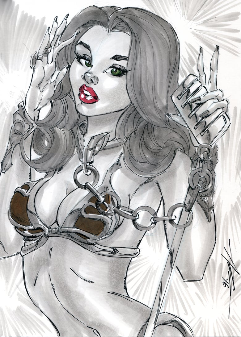 Image of "Lana Del-Leia" Star Wars Jabba's Palace Lana Del Rey 5" x 7" Print