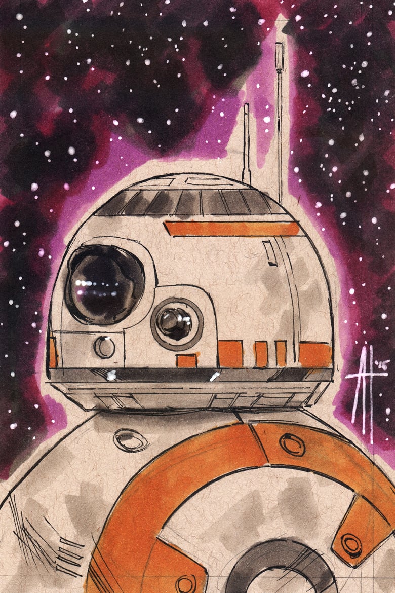 Image of Star Wars Droids - BB-8 4"x6" Print