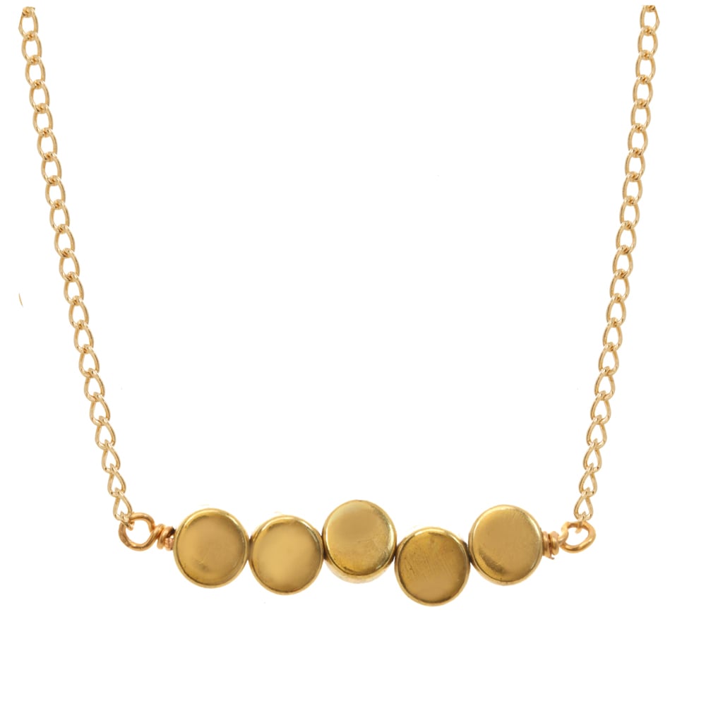 Image of BRASS DOT necklace