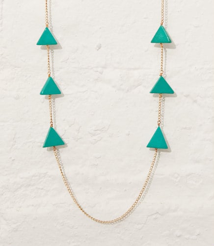 Image of EQUILATERAL TRIANGLE TURQUOISE necklace