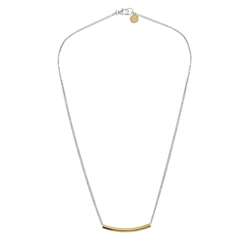 Image of CURVED BAR CHAIN necklace