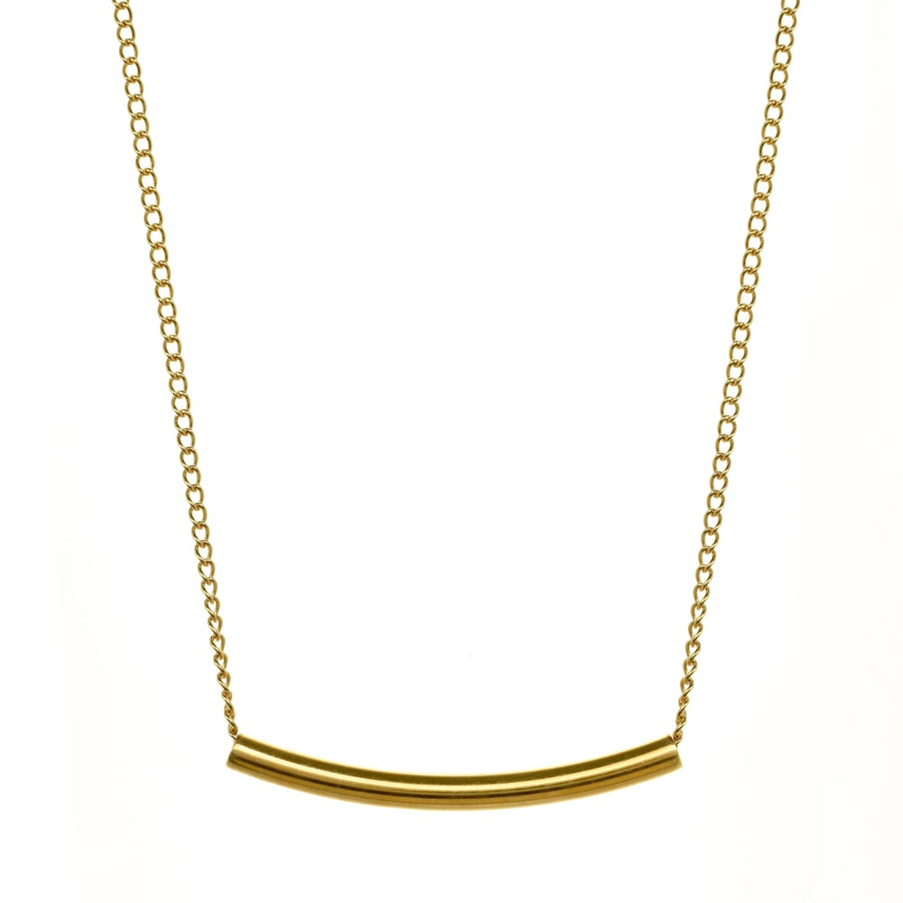Image of CURVED BAR CHAIN necklace