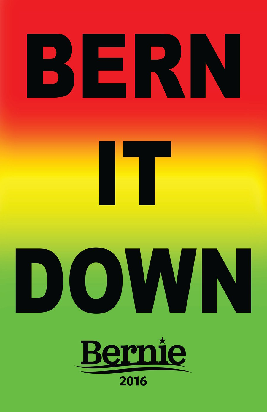 Image of BERN IT DOWN poster