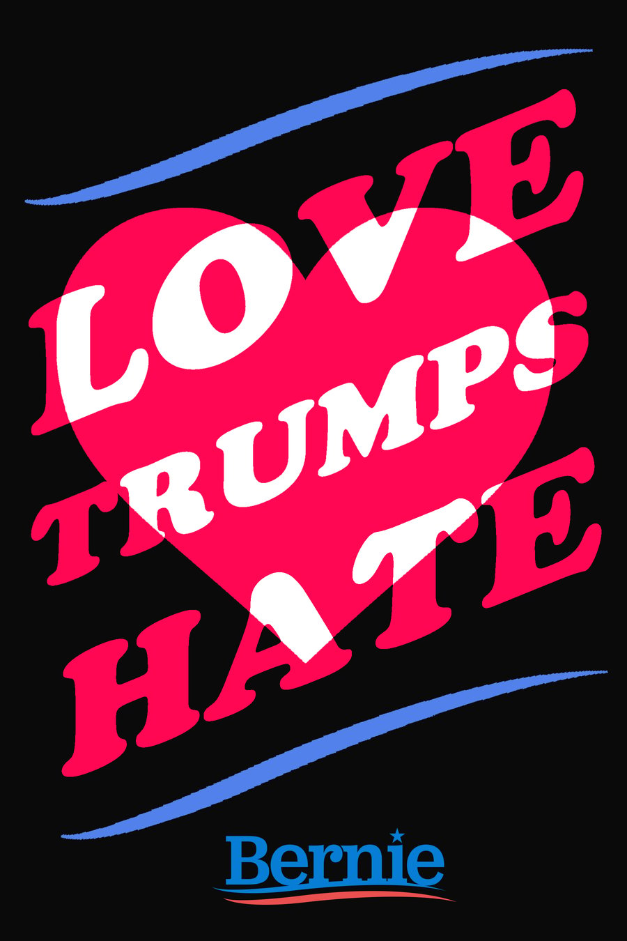Image of LOVE TRUMPS HATE poster