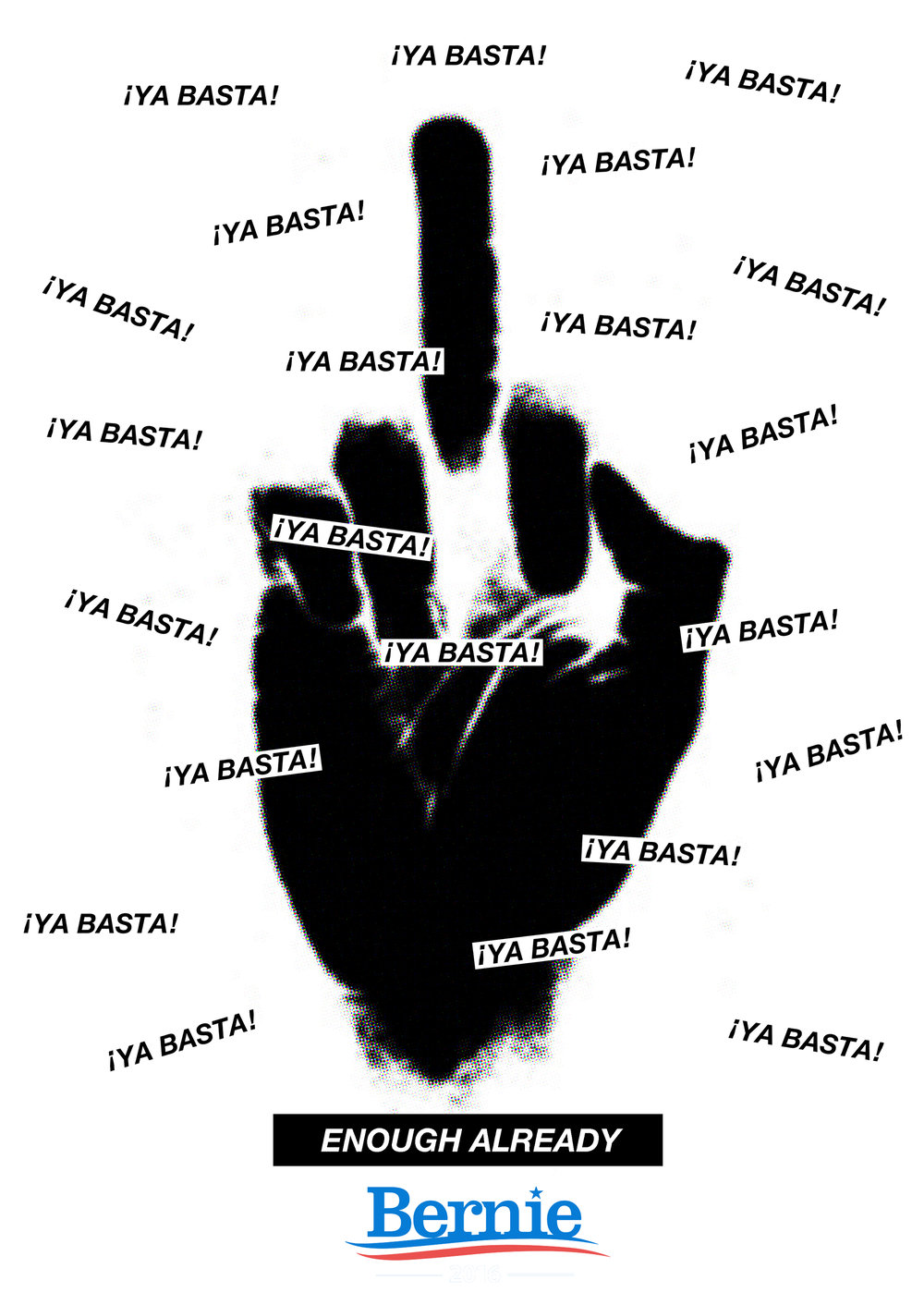 Image of YA BASTA poster