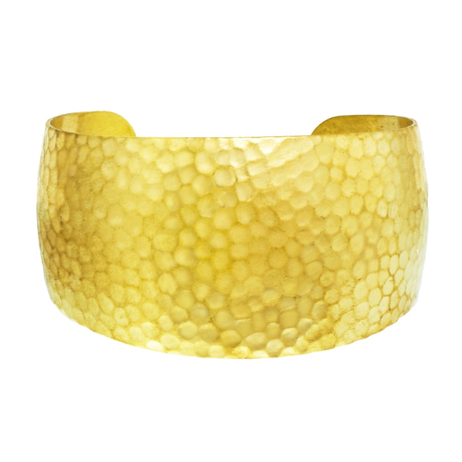 Image of HAMMERED BRASS CUFF bracelet