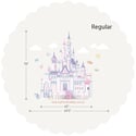 Princess Castle with cute birds large wall decal