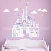 Princess Castle with cute birds large wall decal