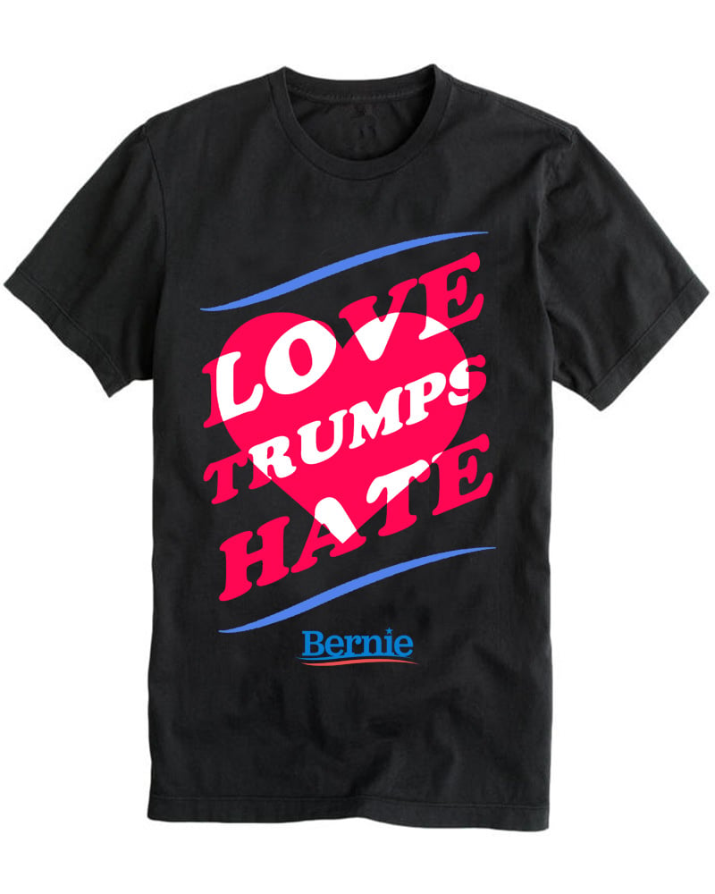 Image of LOVE TRUMPS HATE black tee