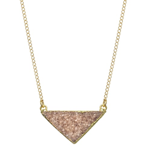 Image of TRIANGLE DRUZY necklace