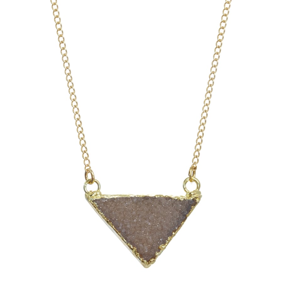 Image of TRIANGLE DRUZY necklace