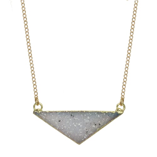 Image of TRIANGLE DRUZY necklace