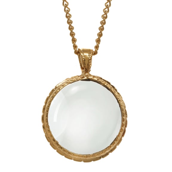 Image of GOLD LOOKING GLASS pendant
