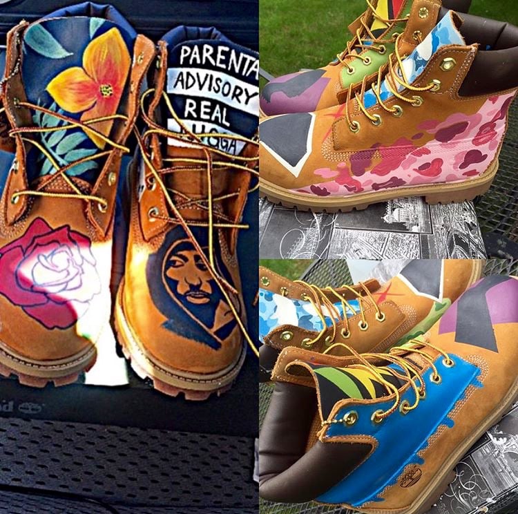 Custom timbs shop