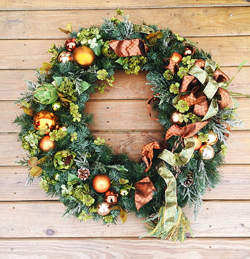 Image of Christmas Artichoke Wreath