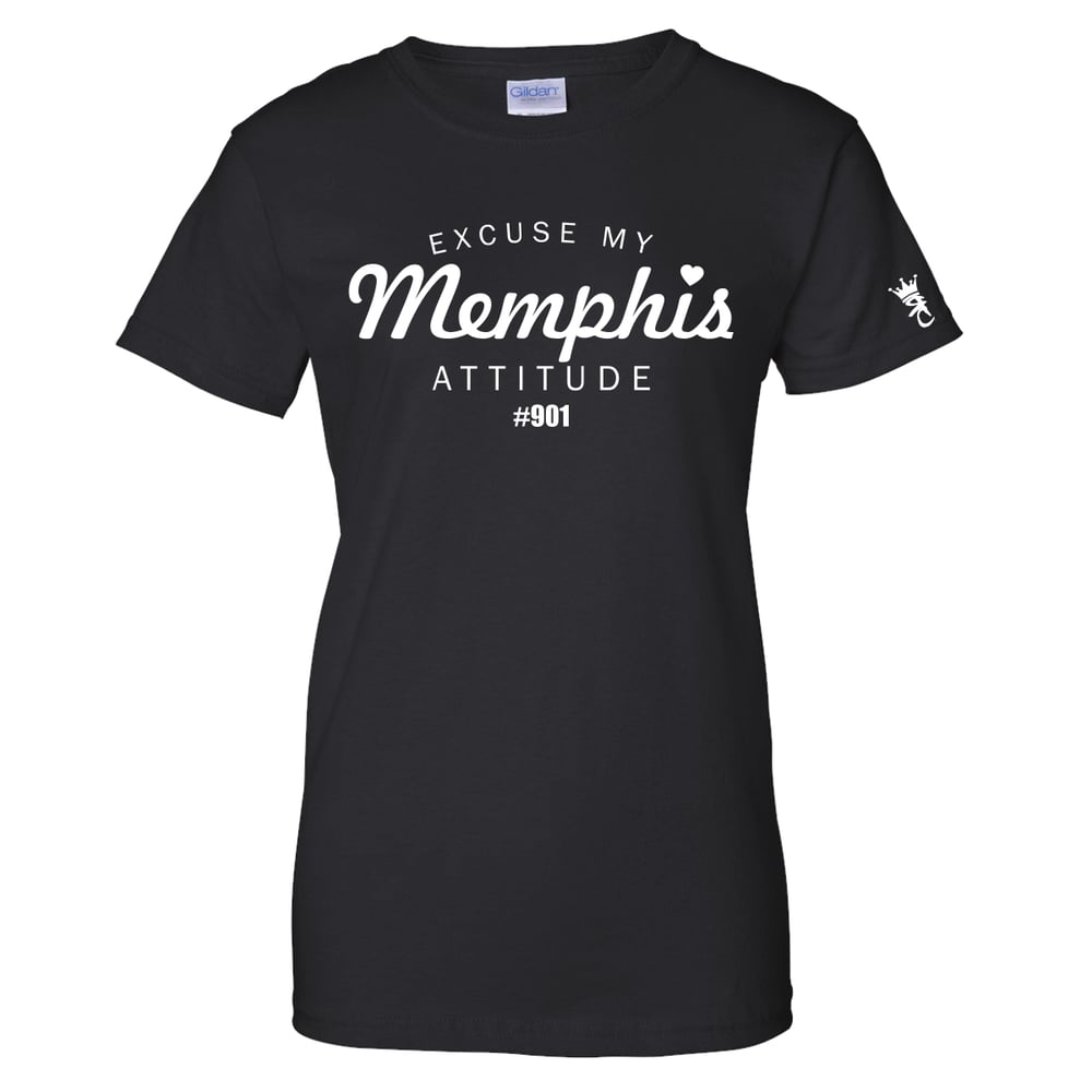 Image of "Excuse My Memphis Attitude " ladies tee