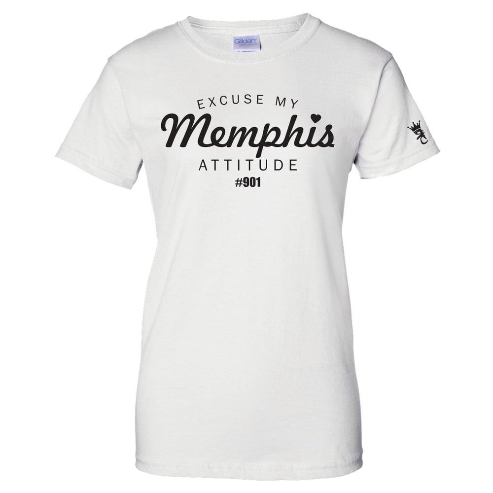 Image of "Excuse My Memphis Attitude " ladies tee
