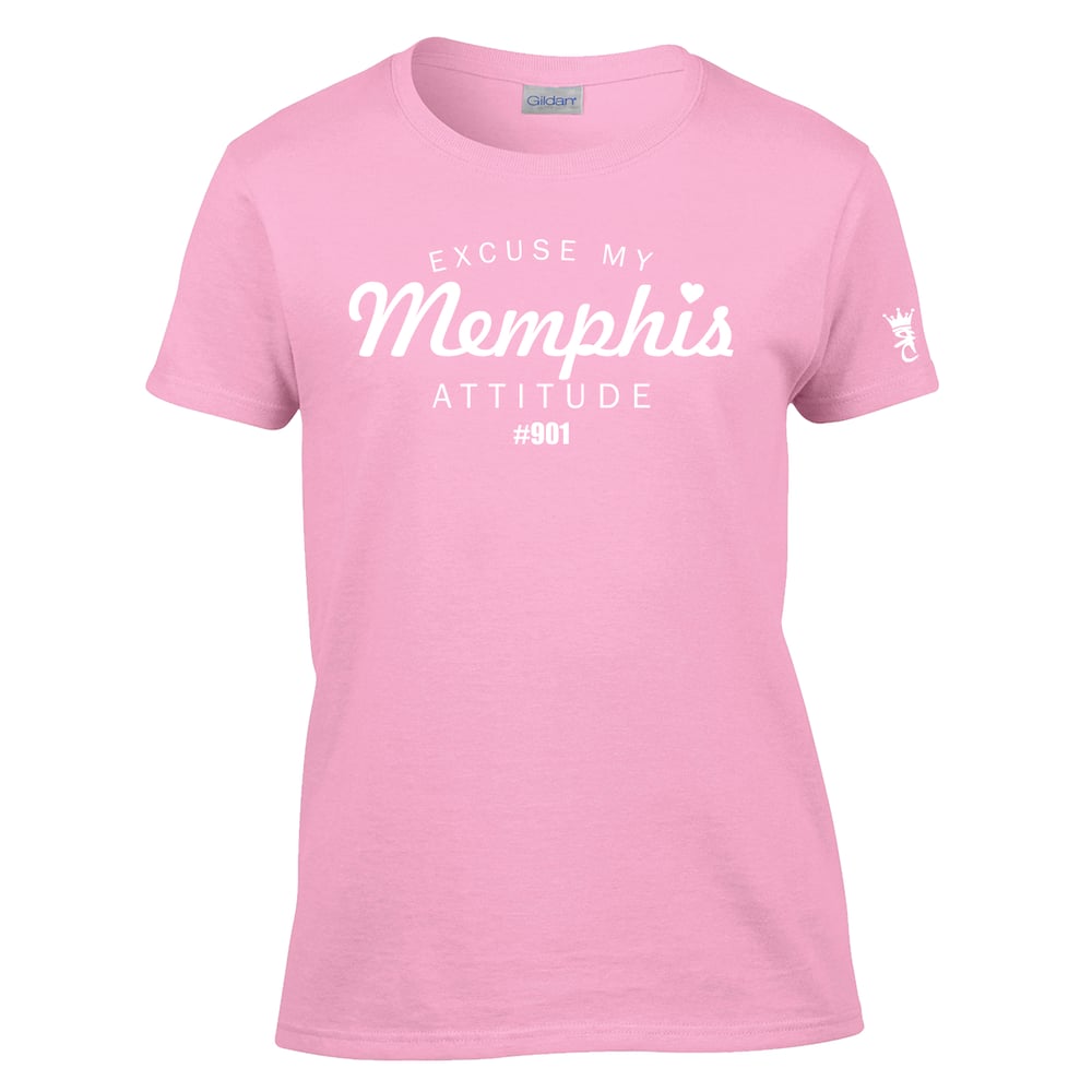 Image of "Excuse My Memphis Attitude " ladies tee
