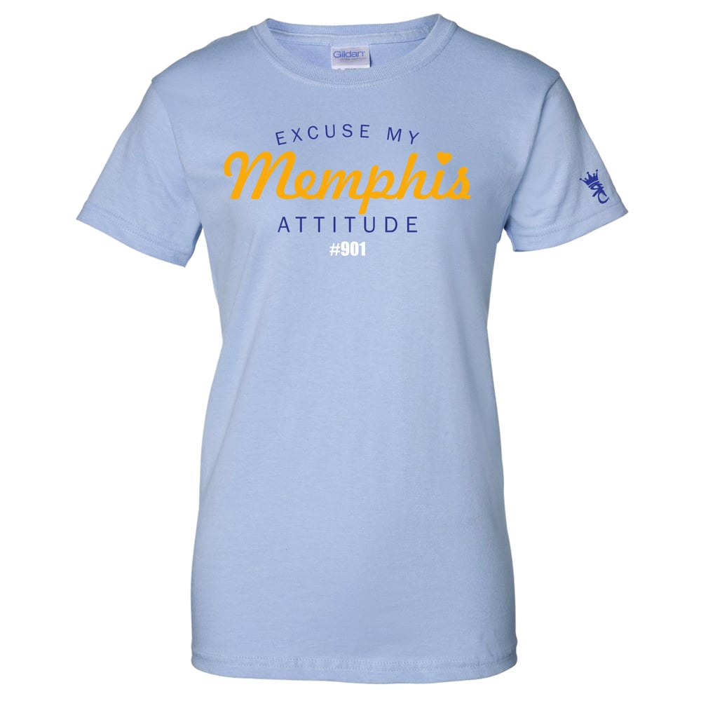 Image of "Excuse My Memphis Attitude " ladies tee
