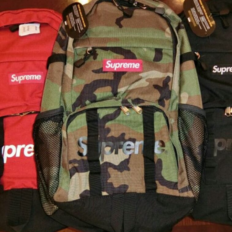 Supreme Backpack Woodland Camo Red Box Logo 2014 SS Limited Great  Condition! 23