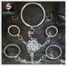Image of 5 Piece Steel Restraint Set - Neck, Wrist and Ankle.
