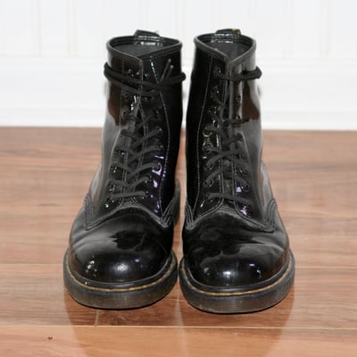 Image of Black Patent Leather Dr. Martens