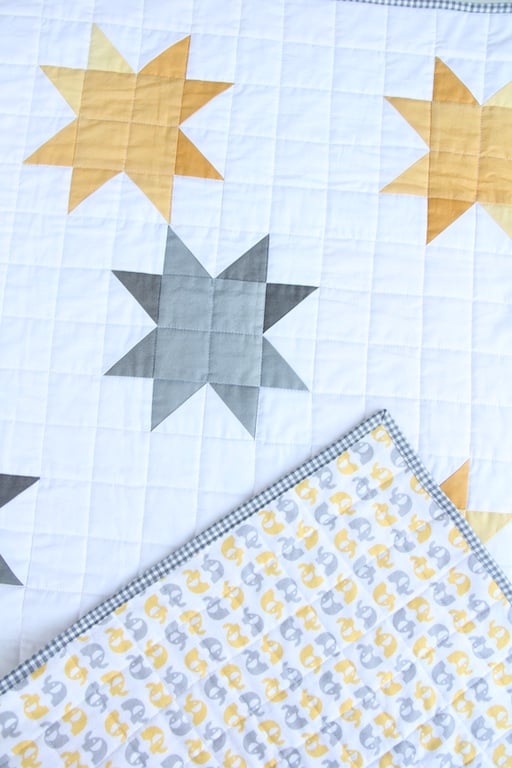 Image of Ombre Sunshine Baby Quilt