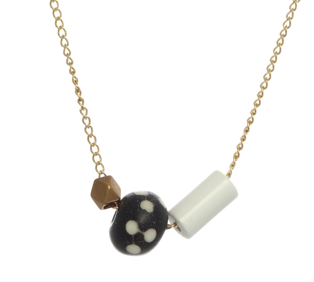 Image of ASYMMETRICAL POLKA DOT necklace