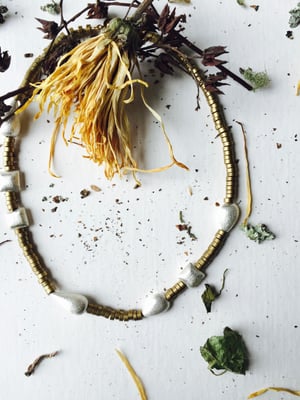 Image of Asymmetrical Seedhead Necklace