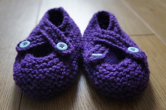 Image of Knitted Baby Shoes