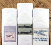Image of Box of III Men's Handkerchiefs: Aeroplanes