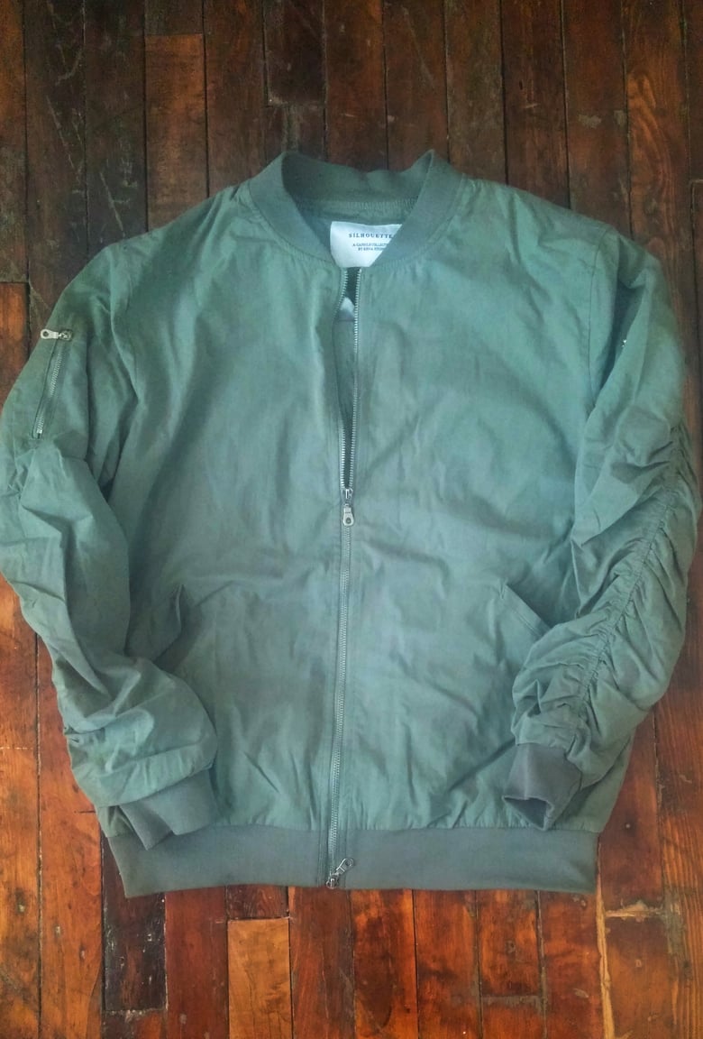 Image of Rise45 Bomber Jacket- Sea Foam Green