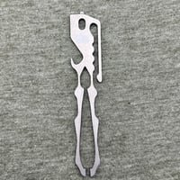 Image 2 of EDC Tool Co 4” Titanium Tumbled Tweezer