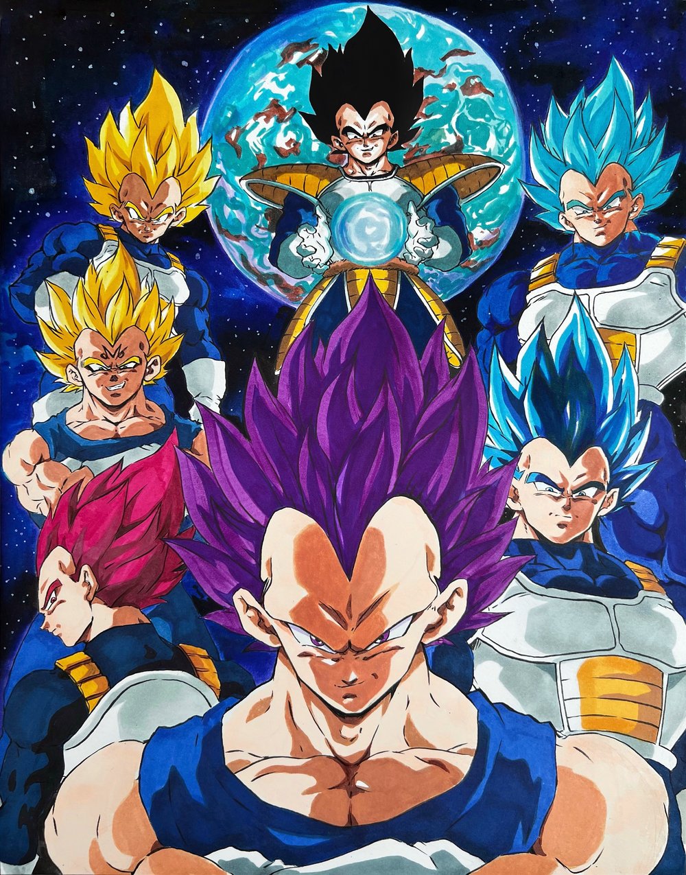 Image of Vegeta evolution 