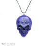 Purple Resin Evil Skull Pendant