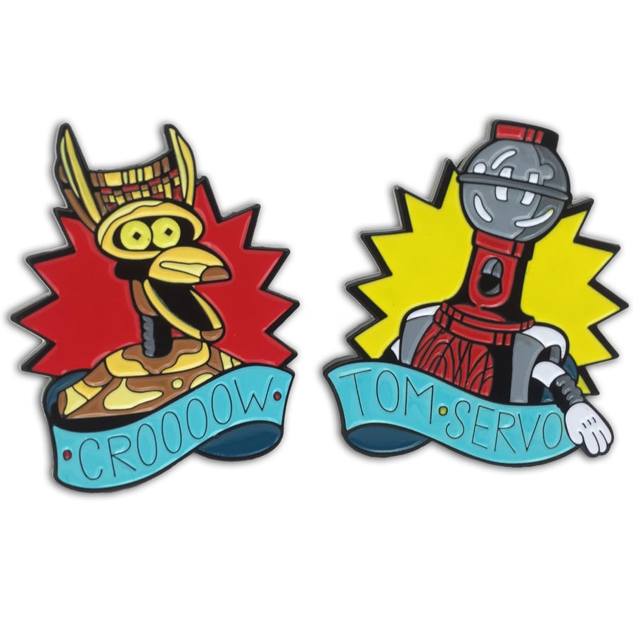 Image of Robot Roll Call - Lapel Pin